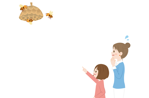 スズメバチに遭遇したらどうする？