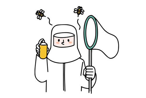 小さい蜂の駆除方法